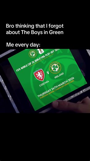 Exactly 2 weeks until our FIFA World Cup Play-Off Semi-Final in Prague 🤩🇮🇪