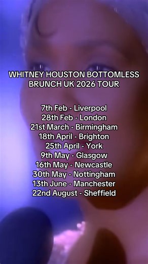 Whitney Houston Brunch Tour Is Here! 🎤 It’s time to Dance With Somebody—because this brunch is So Emotional, you won’t wanna miss it. We’ve got the vibes that’ll have you singing I wanna dance with bottomless booze & I’m every woman by the time you’re finished. 💃✨ | The Brunch Club
