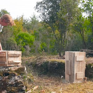 23K views · 344 reactions | Building an off grid log cabin foundation, log split, cooking..#forestcabin #adventure #wilderness #camping #bushcraftcamping #logcabin #cabin #survival | Adventures Bushcraft | Facebook
