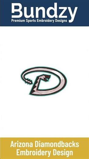 Arizona Diamondbacks D Logo Machine Embroidery Design