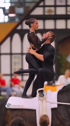 German Championship 2022 Equestrian Vaulting Duo Justin Und Chiara