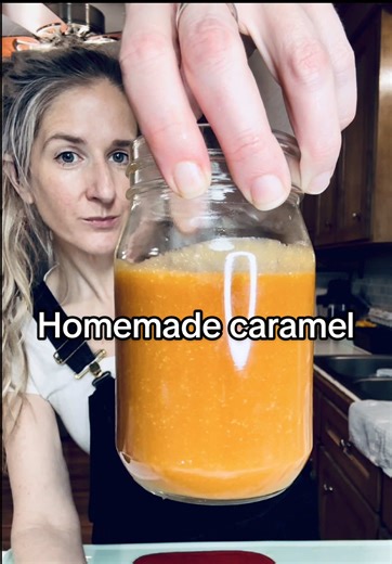 I’ll never go back to store-bought caramel after this 🤎 Just a few simple ingredients, one pot, and it turns out silky, rich, and perfect for coffee, apples, desserts… or straight off the spoon 😌 Homemade just hits different. #homemadecaramel #caramel #homesteading #simplerecipe #TikTokCreatorSearchInsightsIncentive