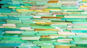 Popsicle stick crafts aren't just for kids!!! Look and see how Aunt Peaches elevated these wooden sticks into an artform... full instructions here: http://www.ilovetocreate.com/easy-popsicle-stick-art | TulipColorCrafts