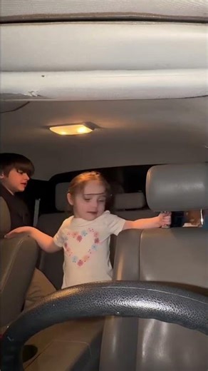 Teagan does not trust her brothers to drive her #toddlers #girl #dadlife