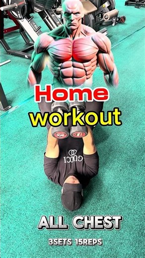 ALL CHEST HOME WORKOUT 💪 Build Bigger, Stronger & Defined Chest | Dumbbell & Bodyweight Only #chest