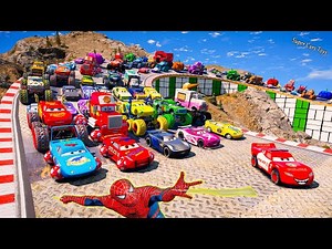 Cars McQueen Police Jackson Storm The King Dinoco Cruz Ramirez Flip Dover Mack Truck Charlie Checker