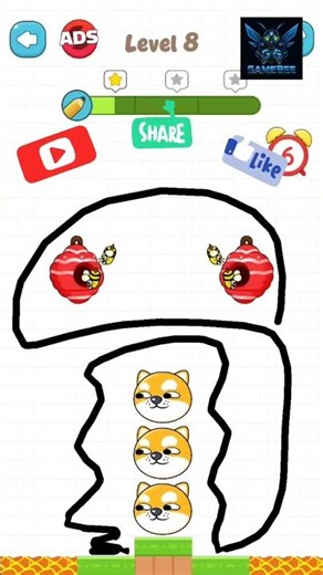 Save the Pet Level 8 Challenge 🐝🐶 Funny Gameplay #shorts
