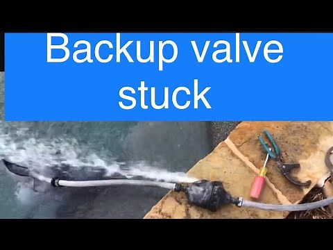 How to Fix a Stuck or Slow Closing Back-up Valve