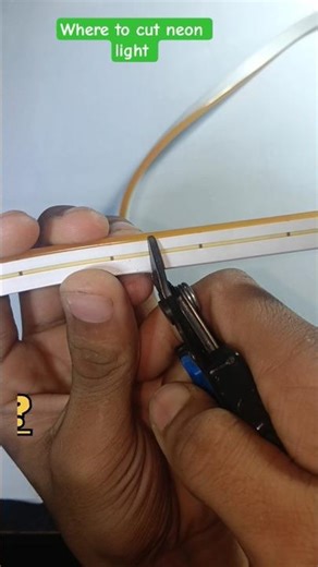 Where To Cut Neon light. Where to Cut Neon Light | Neon LED Strip Cutting Guide ✂️💡#shortsfeed