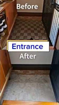 【空き家DIY】玄関タイルDIY / ENTRANCE FLOOR #DIY #日印夫婦 #renovation