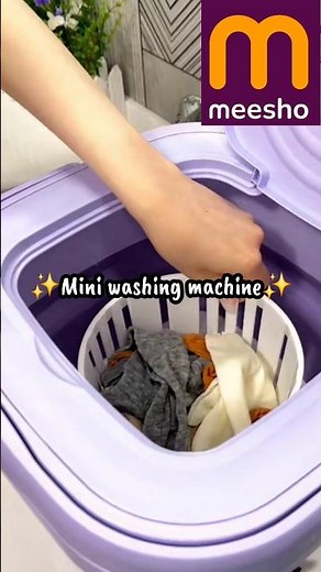 Meesho mini washing machine ✨️ #unboxing #meeshofinds #ytshots #meesho #useful