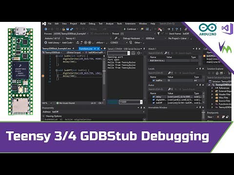 GDB Debugging Teensy 3/4 Arduino Projects with GDBStub