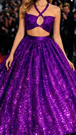 Red Carpet Glam Ball Gown | Luxury Evening Wear Fashion ✨💜#fashion #handmade #shorts #designerdress