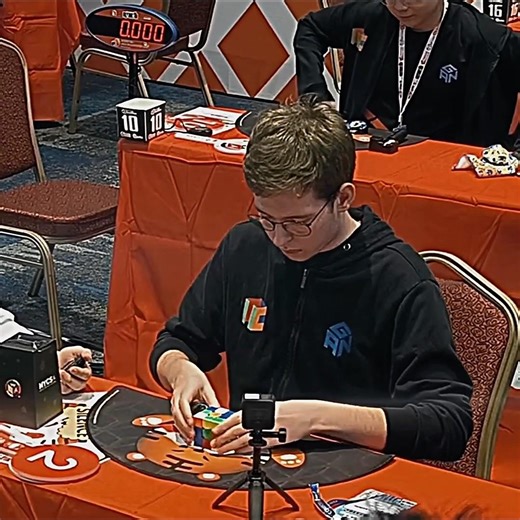 Tymon Kolasiński 3x3 Average [4.86s] | Rubik’s Asia Championship 2024 #rubikscube #viral #shorts