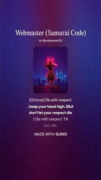 Webmaster Samurai Code