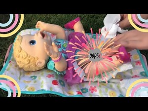 Baby Alive feeding outside and outing | Baby Alive video