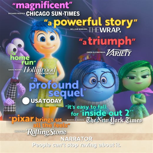 🥳 #InsideOut2 is a global phenomenon and now the #1 movie in the world! 🥳 See it only in theatres now! | Walt Disney Studios