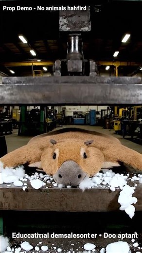 Capybara was crushed. Unbelievable.#ai#shorts #capybara #カピバラさん #cute #google veo 3 #animals#funny