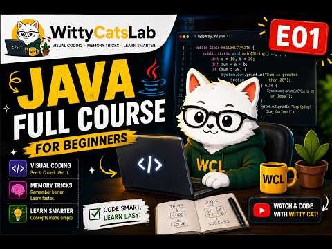 E01 | Java Full Course for Beginners