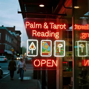 Palm Tarot Reading Neon Sign: Custom Psychic Shop Decor - Etsy