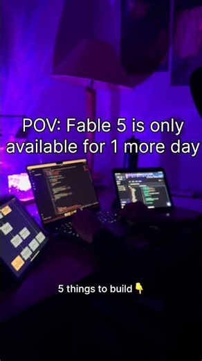 5 things to build with fable 5, read caption! #fable
