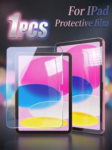 1pc Tempered Glass Screen Protector, High-Hardness Tempered Glass Made For Daily Multi-Scenario Protection, Scratch-Resistant And Durable, Waterproof Design For Extended Lifespan, Compatible With IPad Mini 1/2/3/Mini 4/5 (7.9 Inches)/Mini 6/7 (8.3 Inch)/5th Gen/6th Gen/Air/Air 2/ Pro(9.7 Inch)/Air 3 (10.5-Inch) 2019 | SHEIN