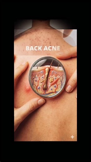 Dr. Sara Shahid | Back acne, commonly called bacne, occurs when hair follicles on the back become blocked by oil (sebum), dead skin cells, sweat, and... | Instagram