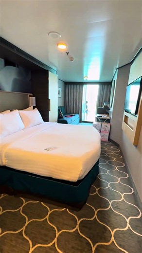 Symphony of the Seas Ocean View Balcony Room Tour #symphonyoftheseas #royalcaribbeancruise