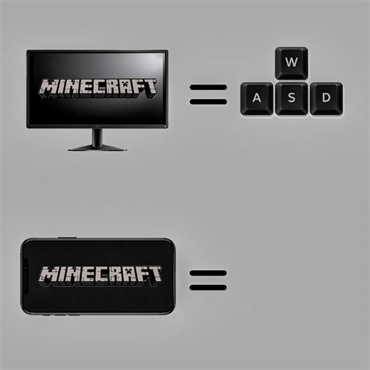 Minecraft PC 🤡 vs Mobile 💀