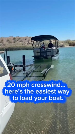 How to Load a Boat in a 20 MPH Crosswind #boating #boattrip #shorts #fyp #tips #how #barletta #funny