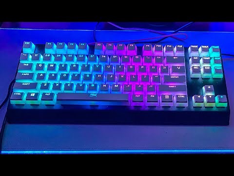 Razer BlackWidow V3 TenkeyLess with hyper X pudding keycaps sound test