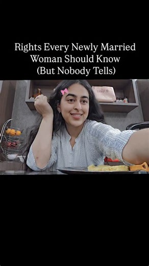 Adv. Rhythm Verma on Instagram: "1. You cannot be forced to live with in-laws. Indian law does not force you to live in a joint family if you don’t want to. 2. Your jewellery = YOURS. Not husband’s. Not in-laws’. No one can take or “keep it for safety.” Stridhan is 100% your property. 3. Your salary cannot be taken away from you. Husband/in-laws have zero right over your earnings. 4. You can say NO to “tradition expenses.” Anything asked from your parents after marriage = dowry demand (illegal).
