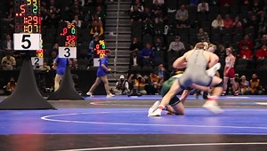 Classic Peyton Hall. He cruises into the round of 16 with a 10-5 win over Cleveland State’s Riley Smucker. #HailWV | WVU Wrestling