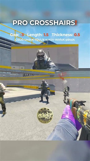 Pro Crosshairs in CS2