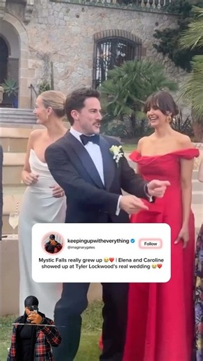 Nina Dobrev Reunites With TVD Cast at Michael Trevino’s Wedding 😭❤️