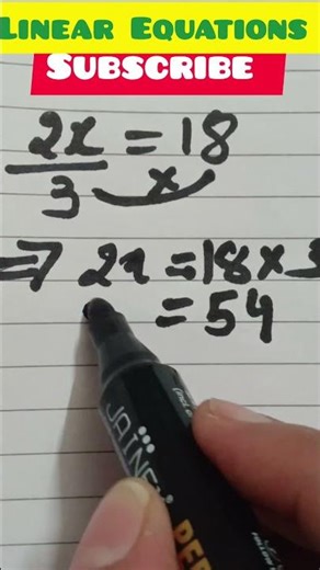 Algebra #linearequations #mathshorts #mathstricks