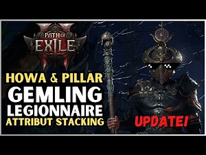Update! Attribute Stacking Gemling Legionnaire Howa & Pillar MoM Build | Path of Exile 2