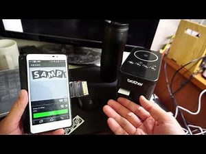 Brother Label Printer PT-P750W P-touch Editor Android Mobile APP like android printing(브라더라벨프린터)