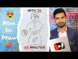 How to Draw Endocrine System with in 02 Minutes !