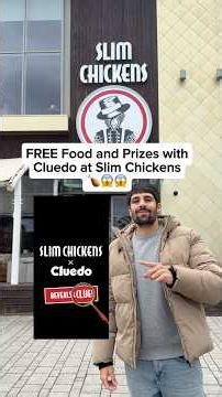 😱 FREE FOOD AT SLIM CHICKENS WITH CLUEDO