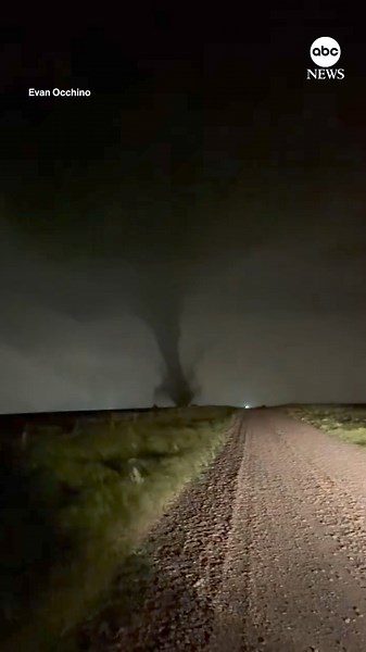 20K views · 350 reactions | Footage captures one of multiple tornadoes to hit Oklahoma on Sunday, causing damage to several structures and injuring several people. Read more: https://abcnews.go.com/US/3-states-recover-13-tornadoes-severe-weather/story?id=110396418 | ABC News | Facebook