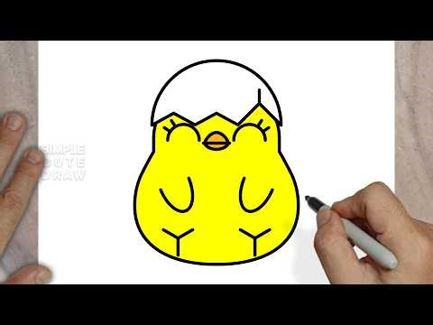 How to Draw a Cute Chick Hatching – Easy Easter Drawing for Kids!