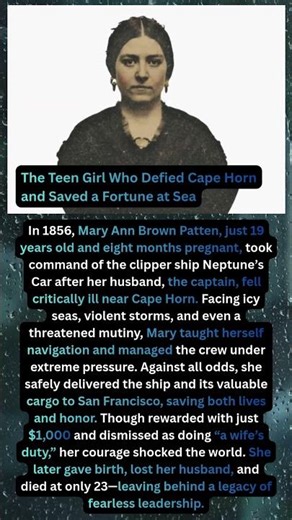The Teen Girl Who Defied Cape Horn and Saved a Fortune at Sea #HeroicWomen