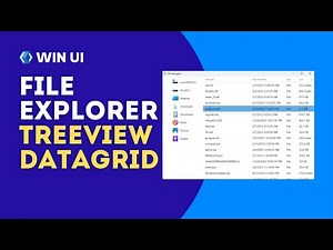 Creating a File Explorer Using TreeView and DataGrid Components in WinUI