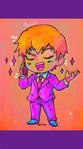 Drawing in Chibi-Style for the First Time!✨️ #anime #mobpsycho100 #drawing #art #chibi