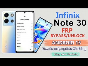 Infinix Note 30 Frp Unlock Without Pc | Infinix Note 30 Google Account Bypass (X6833B) Frp Bypass |