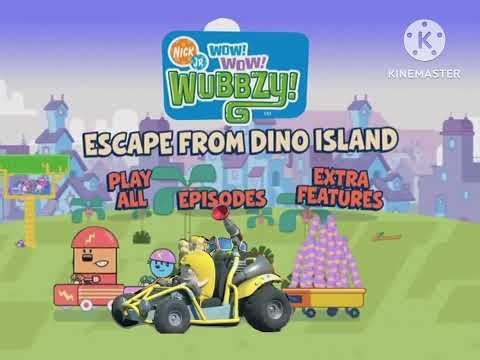 Wow wow wubbzy escape from Dino Island dvd menu add round 1