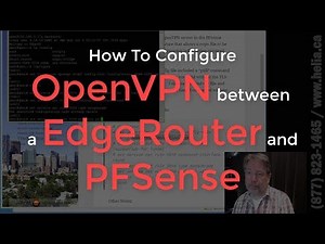How To Create an OpenVPN tunnel between a EdgeRouter and a PFSense Router