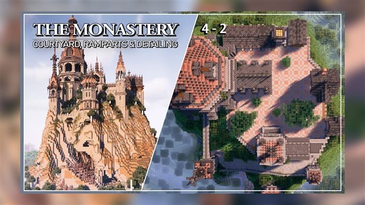 【Minecraft建筑教程】修道院建造教程 4-2