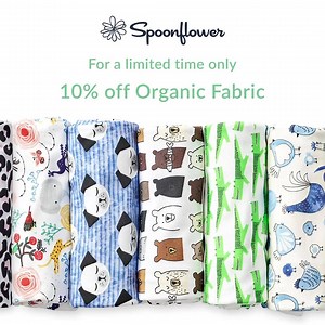 Happy Earth Day! We 💚 our planet and are proud to celebrate sustainability everyday with our eco-friendly printing process 🙌. In honor of the very best that Earth has to offer, take 10% off our organic cotton fabrics all week long >> http://bit.ly/2Dmo2zC | Spoonflower